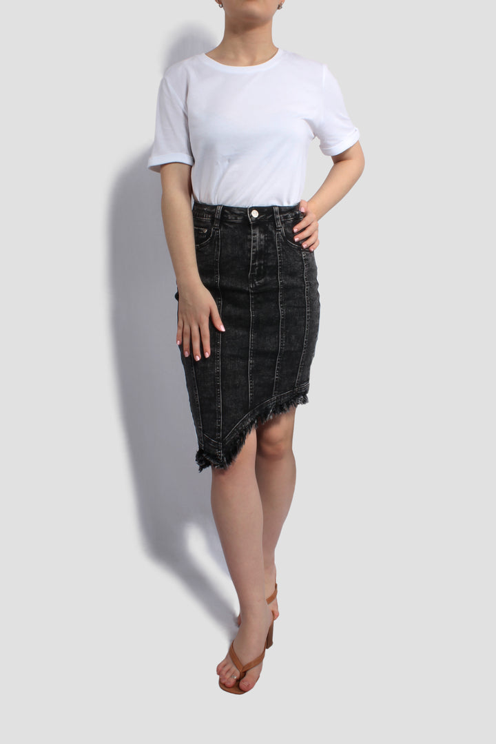 ASHA DENIM MIDI SKIRT