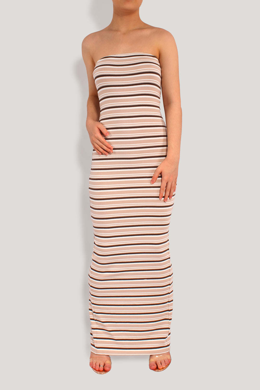 LETS RELAX STRIPED MAXI DRESS