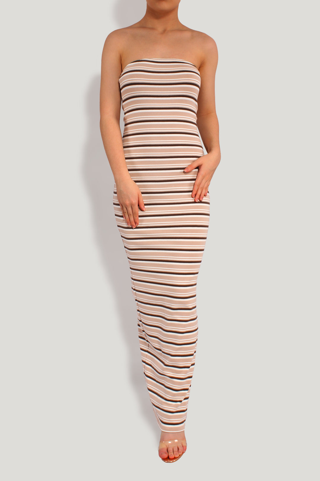 LETS RELAX STRIPED MAXI DRESS