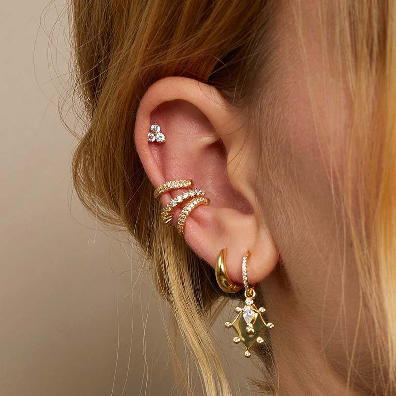 CASSIE GOLD PLATED EAR CUFF