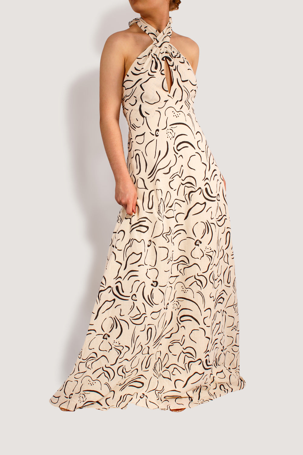 FLOWERS AT DUSK MAXI DRESS