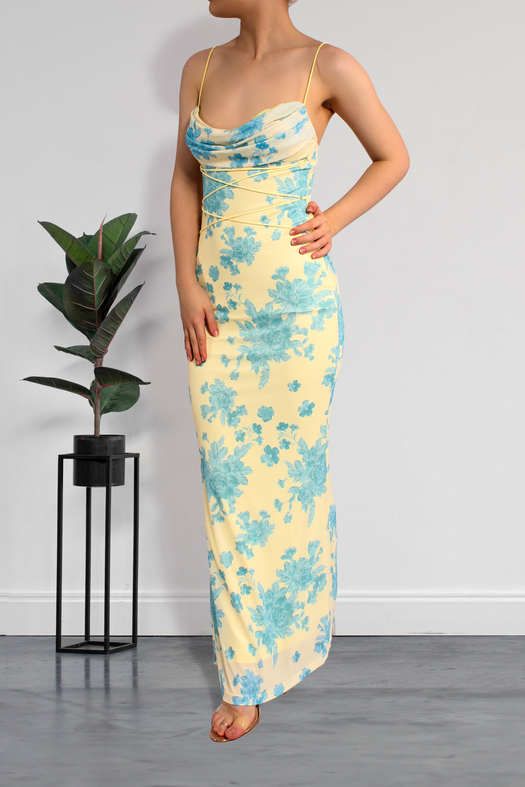 LEMON SPRING MAXI DRESS