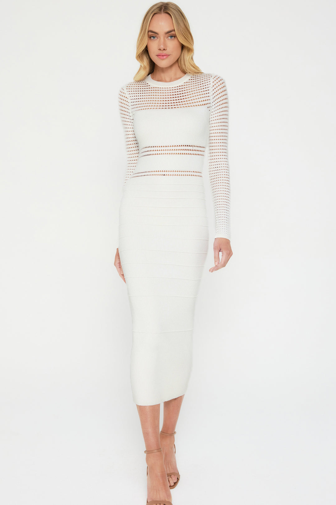 THE JESSICA WHITE MIDI DRESS