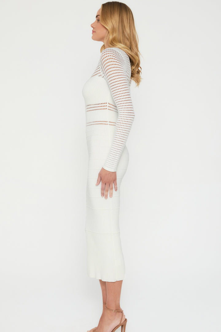 THE JESSICA WHITE MIDI DRESS