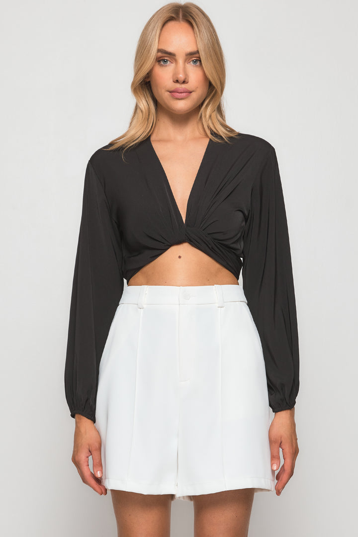 CITY LIFE TIE FRONT TOP